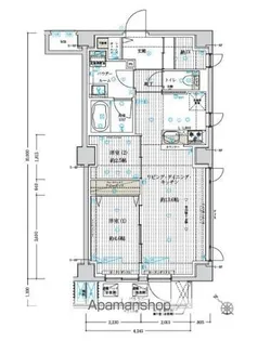 2LDKの間取り画像