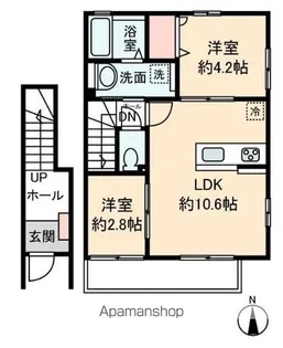 サニーハイム【2階】の間取り