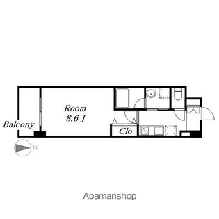 PURE RESIDENCE 名駅南【12階】の間取り
