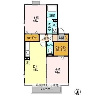 ソレアード【2階】の間取り