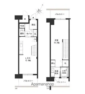 クラシオン荒江【10階】の間取り