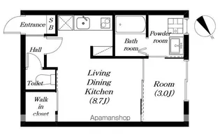 ラクス【103号室】の間取り