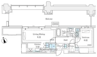 麻布台ヒルズガーデンプラザレジデンス【8階】の間取り