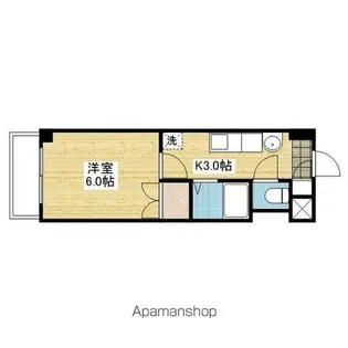 モーメント枝松【3階】の間取り