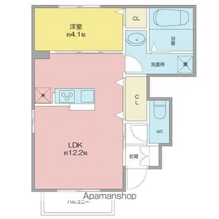 レジデンス尾張旭【1階】の間取り