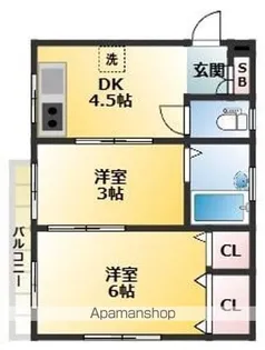 椿ビル【501号室】の間取り