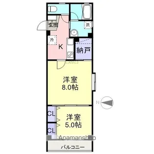 エルセラーン・プリマⅡ【101号室】の間取り