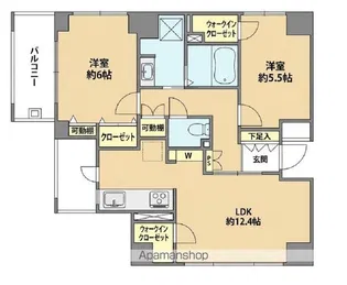 コスモ和光ステーションフロント【9階】の間取り