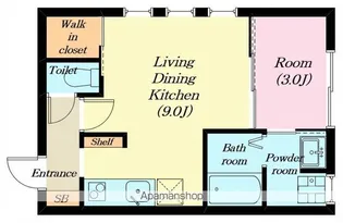 Nalu【202号室】の間取り