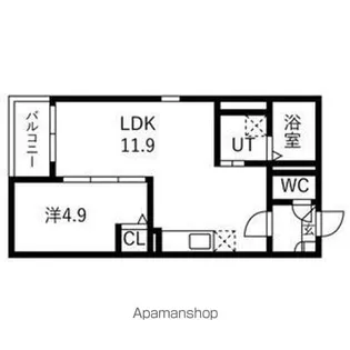 JACK NARUHAMAⅡ【3階】の間取り