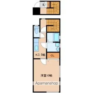 ソレイユ向山壱番館【2階】の間取り