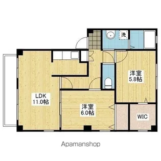 フォブール一色SAYA A棟【102号室】の間取り
