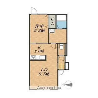 エール帯広Ⅲ【2階】の間取り