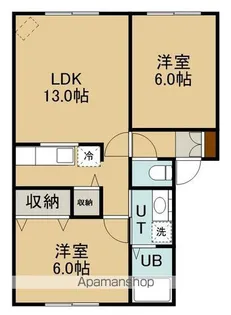 メイプルハイムⅡ【1階】の間取り