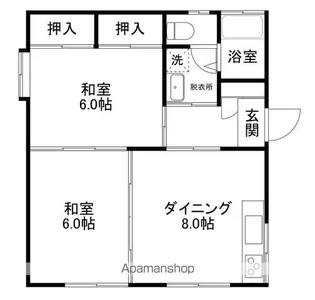 サンコーポ ウエムラ【101号室】の間取り