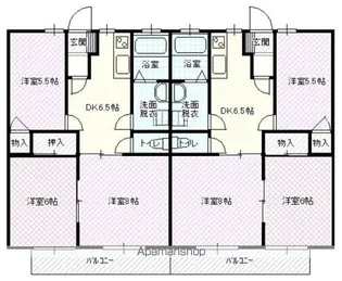 コーポカシムラ A棟【1階】の間取り