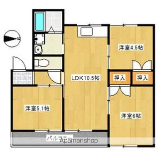 エクセル東丘【2階】の間取り