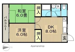 メゾンK【2階】の間取り