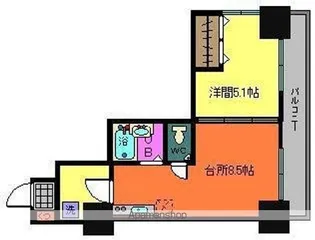 アルファイムビル【6階】の間取り