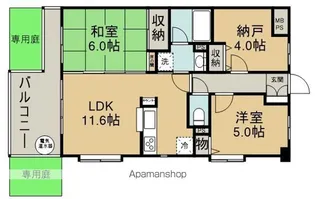 ライオンズマンション川越南古谷第2【1階】の間取り