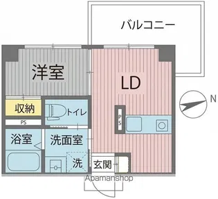 SHARIO GARDEN 新梅田【8階】の間取り