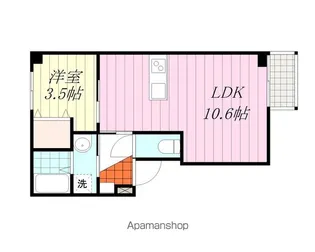 ラソンブレ立花【202号室】の間取り