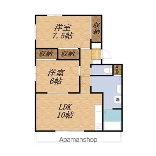メゾン小林【2-A号室】の間取り