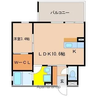 アルテマイスター谷川【4階】の間取り