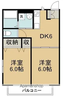 レジデンス薬師堂A【2階】の間取り