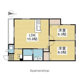 MHT星岡【.203号室】の間取り
