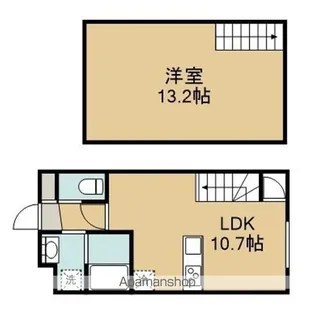 フェリシダ八幡【4階】の間取り