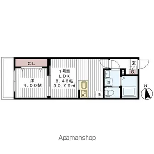 ボヌール南流山【3階】の間取り