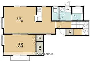 リーコーポ弐番館【2階】の間取り