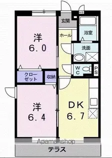 サンワード【1階】の間取り