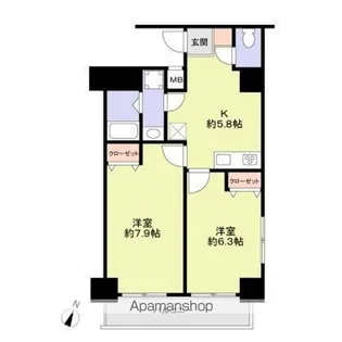 ロリエ笹塚【12階】の間取り
