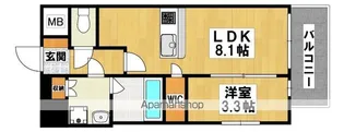 スプランディッド堺東DUE【401号室】の間取り