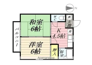 神奈川県横浜市戸塚区下倉田町【アパート】の間取り
