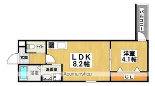 (仮称)KITASUKEMATU PLASE NORTH【104号室】の間取り
