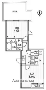 PASEO HIGASHI SHINJUKU【3階】の間取り