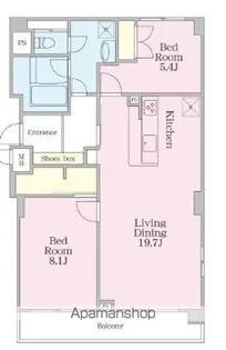 グラマシー恵比寿【5階】の間取り