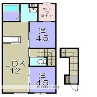 グッドライフステージ中小路【203号室】の間取り