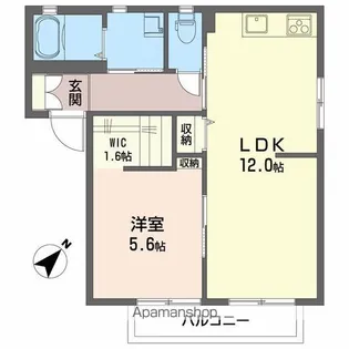 ファーストグリーンⅡ【102号室】の間取り