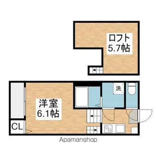 アジュール鶴舞【1階】の間取り