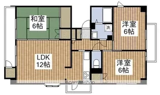 メイプル紫竹山【3階】の間取り
