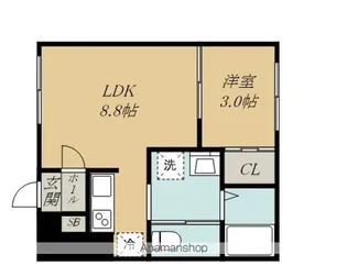 CLOUDNINE台原【1階】の間取り