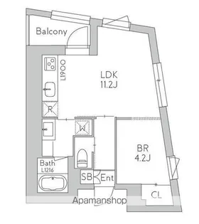 GRANDUO世田谷17【5階】の間取り