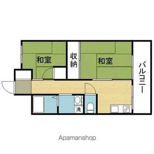 ハイツ山萬【3階】の間取り