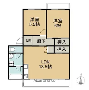 セントラル瑞穂【304号室】の間取り