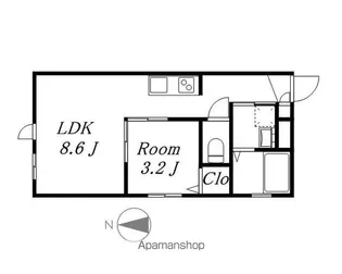 ノア名駅南【2階】の間取り