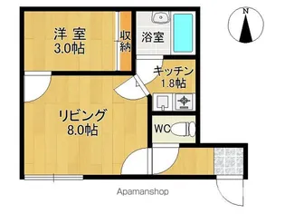 クラッシーⅢ【107号室】の間取り